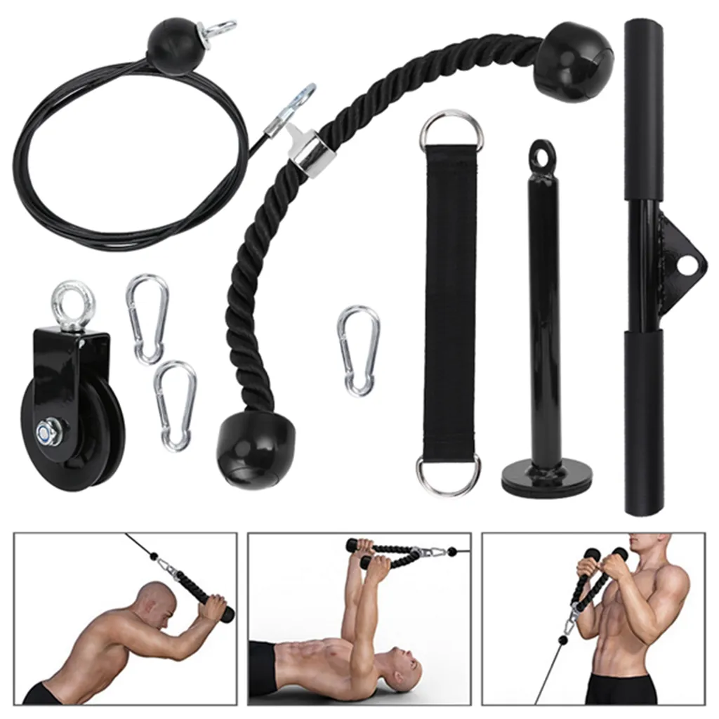 Jeu de goupilles de chargement et poulie de fitness pour petit espace DIY