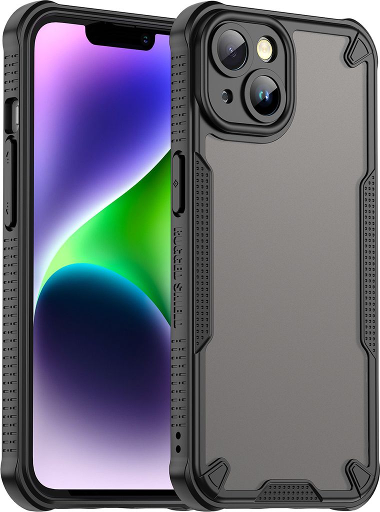 Schutzhülle für iPhone 14, transluzente, matte Rückseite, Produktbild 
