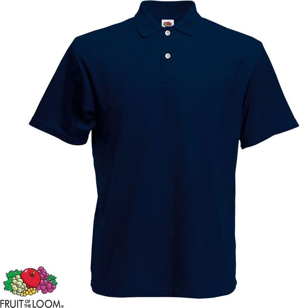 Fruit of the Loom Original Herren-Polo Shirt Marineblau S