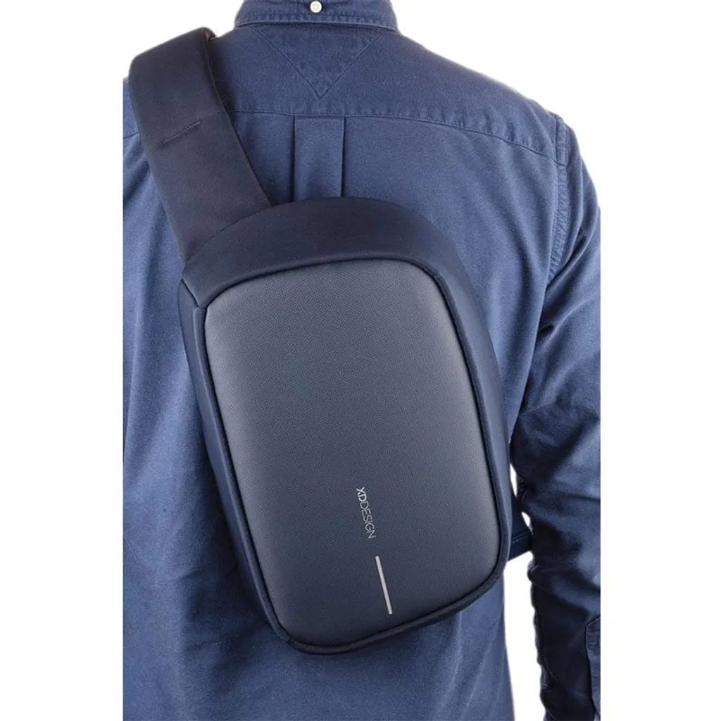 Sac Antivol Bobby Sling Bleu avec Port USB et Protection RFID Intégrée - 8