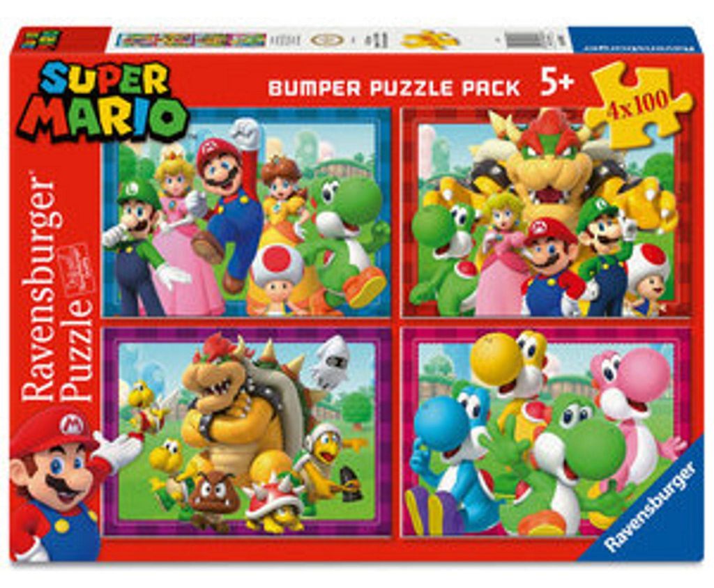 Ravensburger 4In1 Puzzle Super Mario 4X100 elementw Zdjęcie produktu 