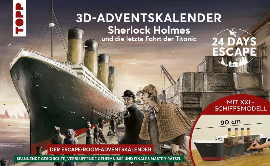 24 DAYS ESCAPE 3D-Adventskalender - Sherlock Holmes und die Produktbild 