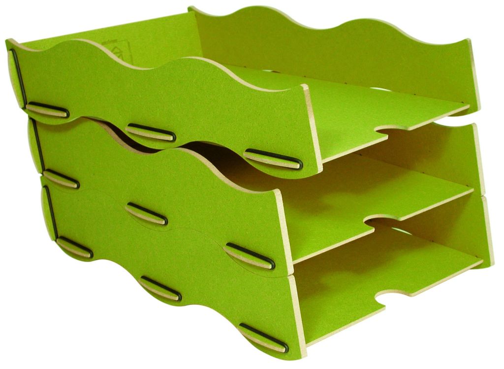 Ablagebox grün, Höhe 34 cm