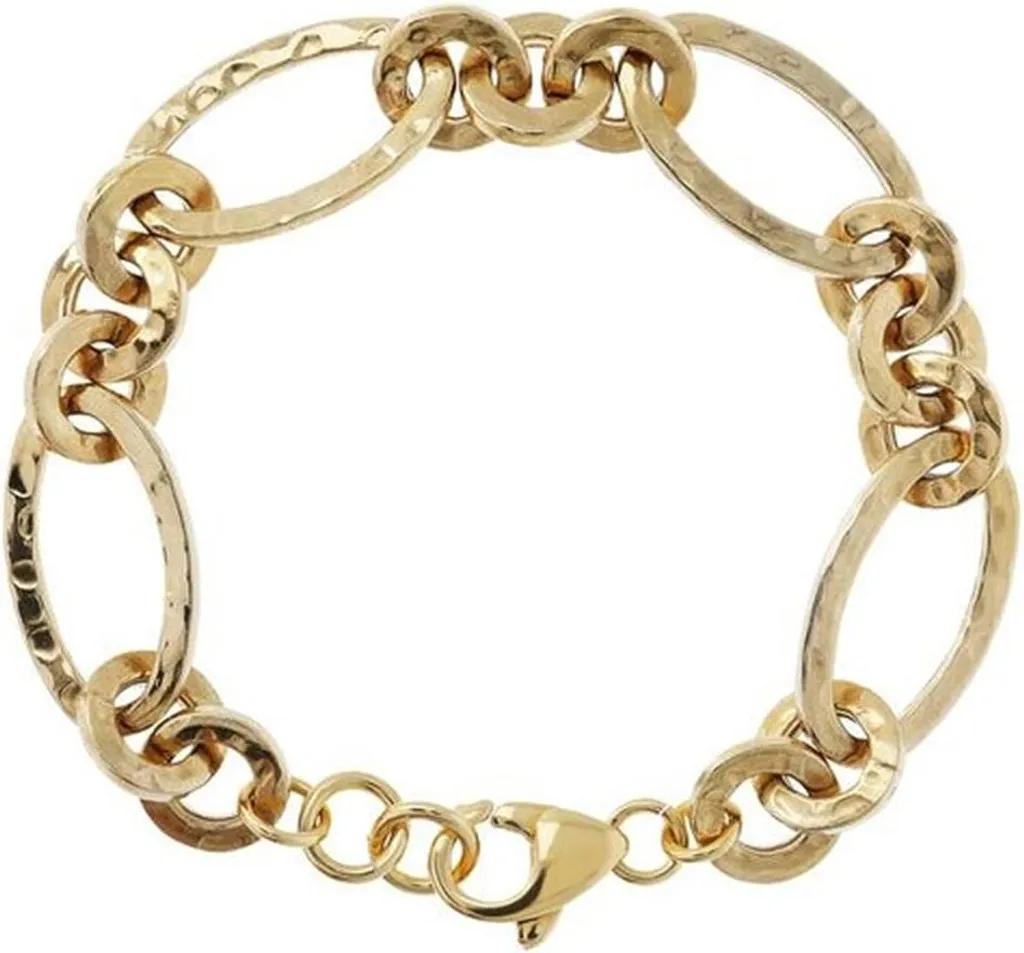 Bracelet Femme Doré Etrusca WSET00537YG avec Finition Martelée Artisanale