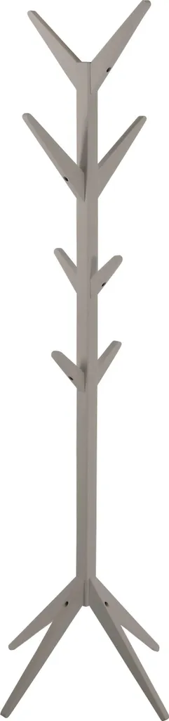 Vestiaire sur pied Scotty en bois gris 178 cm pour entrée et chambre