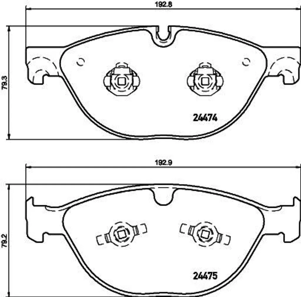 Plaquettes de frein HELLA 8DB 355 015-701 pour Jaguar XF XJ XK OE C2D3801