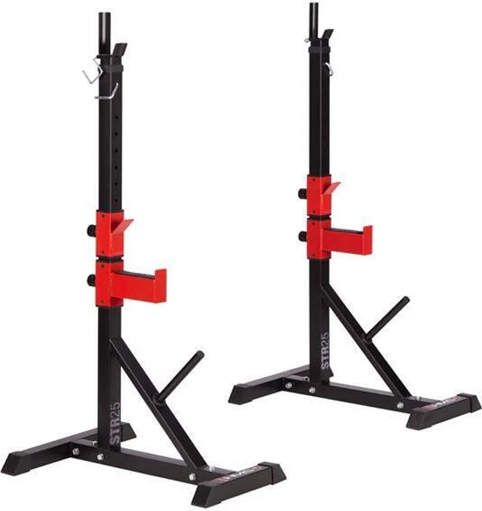 Support barre réglable HMS STR25 en acier avec hauteur modulable noire - 10