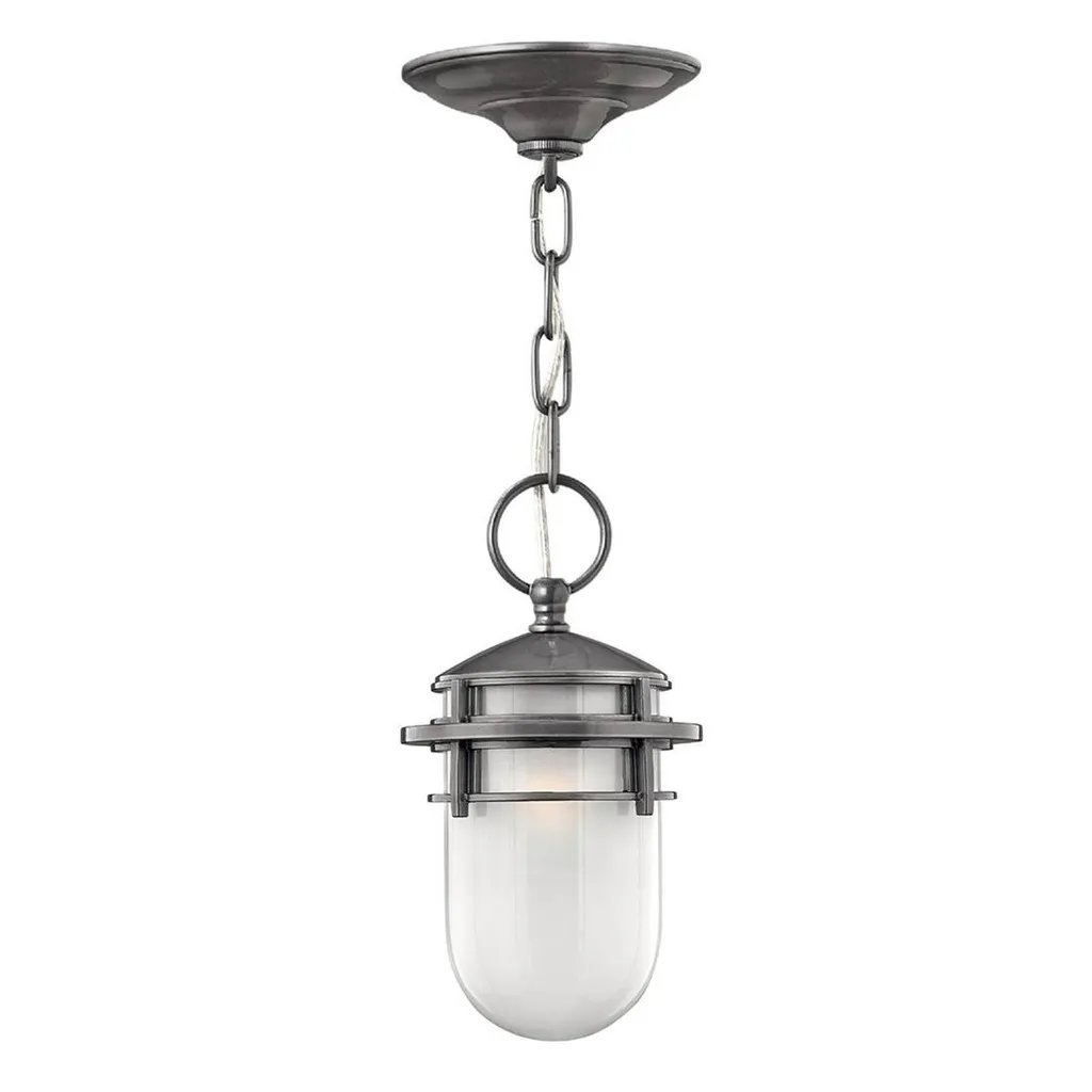 Suspension Reef Hinkley grise E27 60W en aluminium résistant IP44