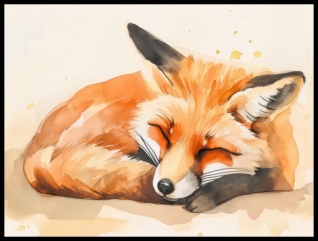 Plakat 80x60cm Aquarell Idylle