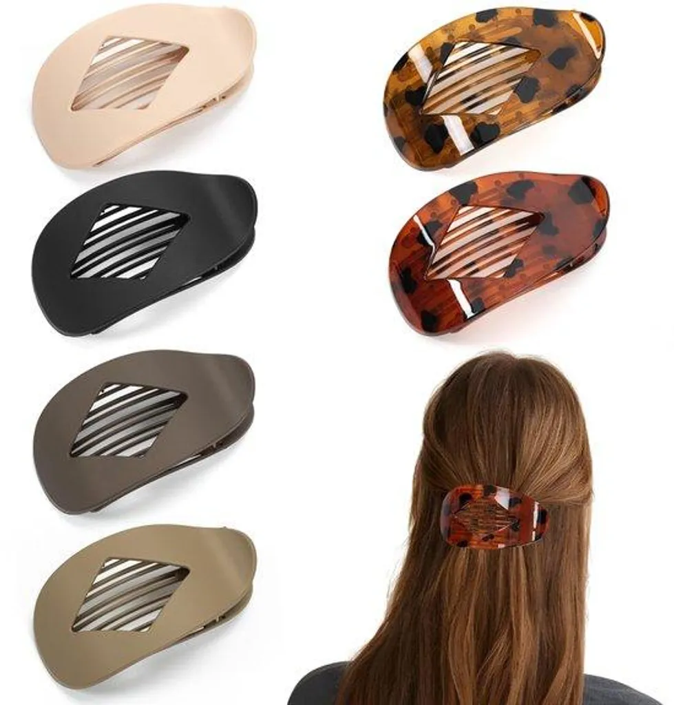Barrettes Anti-Glisse pour Cheveux Épais - Pack de 6 Pinces en Losange