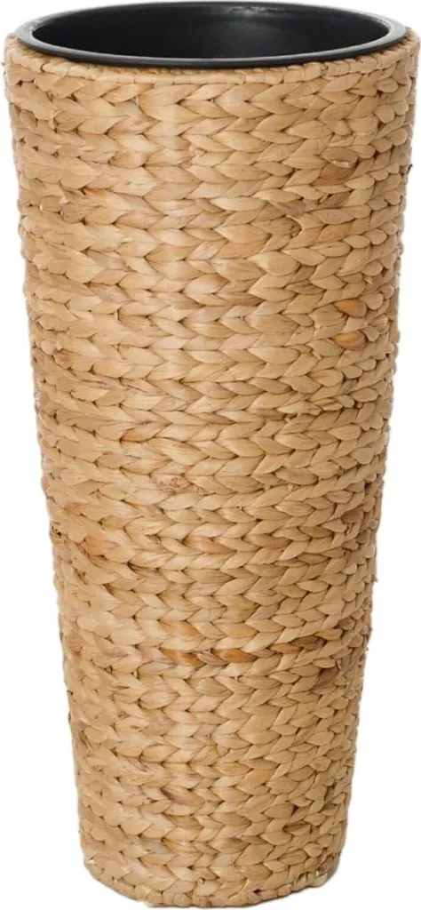Jardinière Vivanno CLASSIC ROUND en Jacinthe d'Eau 28x60cm - Naturel