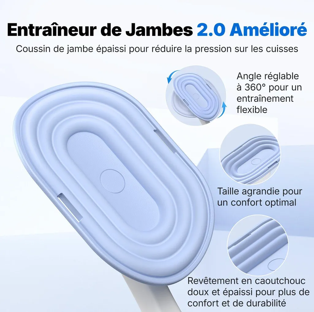 Leg Trainer MERACH 2-en-1 avec Angle Réglable et Double Échelle LED