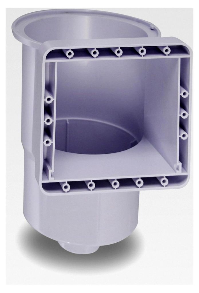 Skimmer Set, Einbauskimmer mit Einlaufdüse und Zubehör, Farbe Lavendel