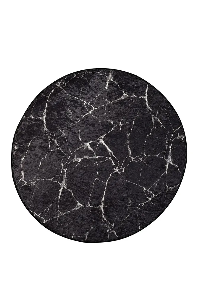Mijolnir, Marble Djt, tappetino da bagno, multicolore, poliestere, 100 x 100 cm - 2