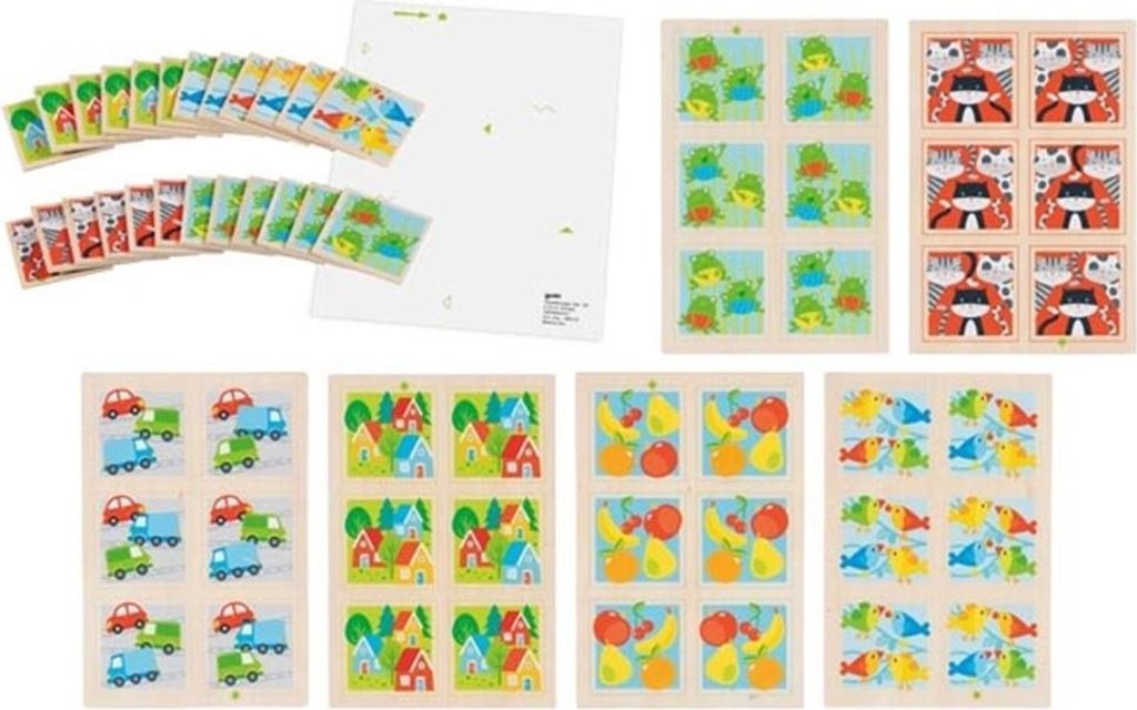 Goki Holz Memory Spiel - Lernspielzeug 36-teilig