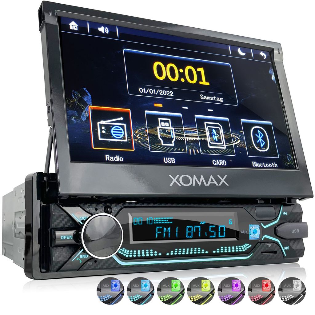 XOMAX XM-V747 Autoradio mit 7 Zoll