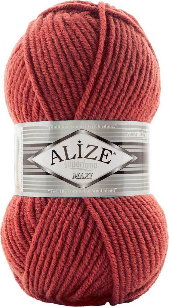 100g Strickgarn Strickwolle Alize Superlana Maxi 25% Wolle, 100g, Farbwahl