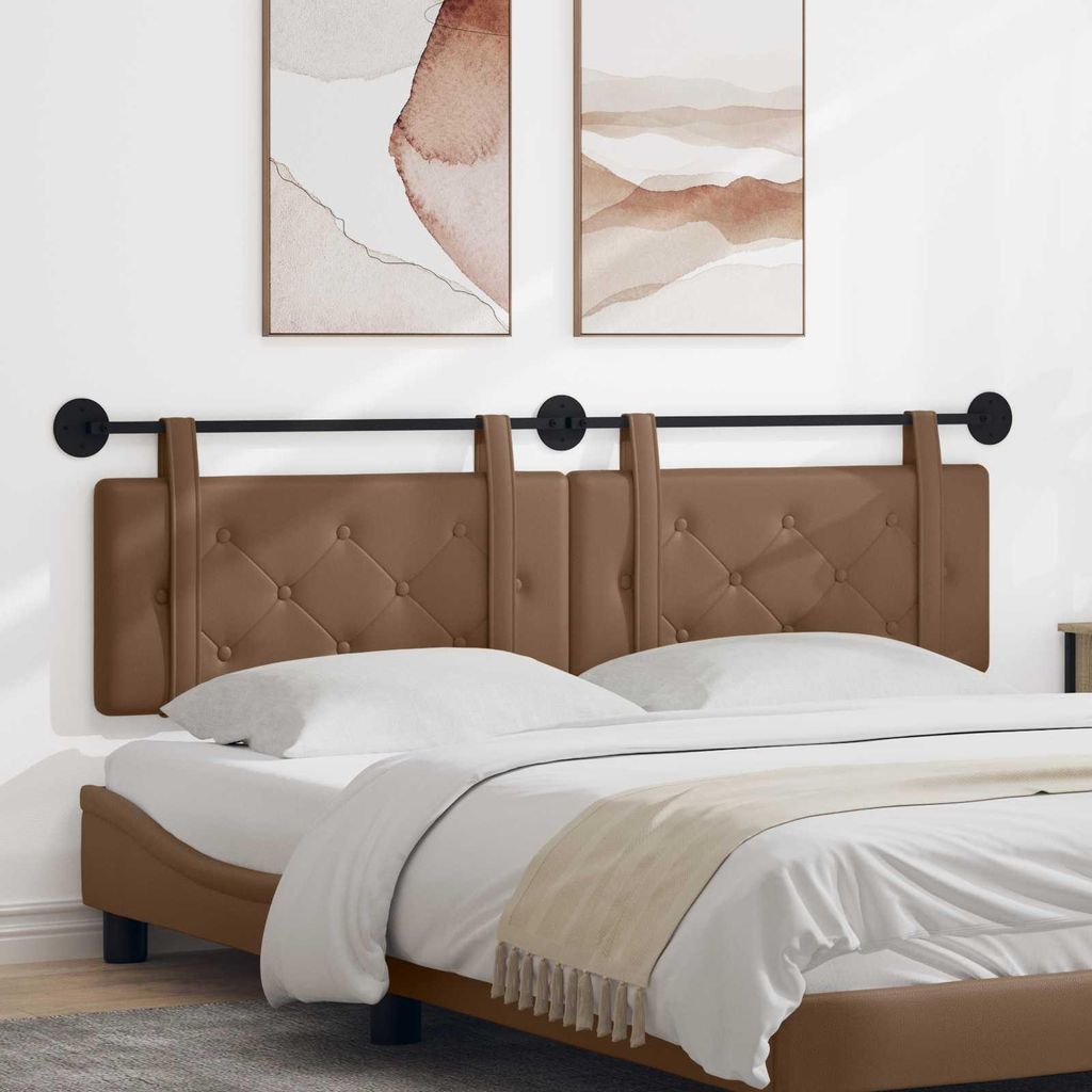 "im Sonderangebot"Hängevorderseite 1 PC eleganten Look - CLORIS - für Schlafzimmer -Cappuccino 190x55x5 cm Kunstleder - Kopfteile Promotion933988