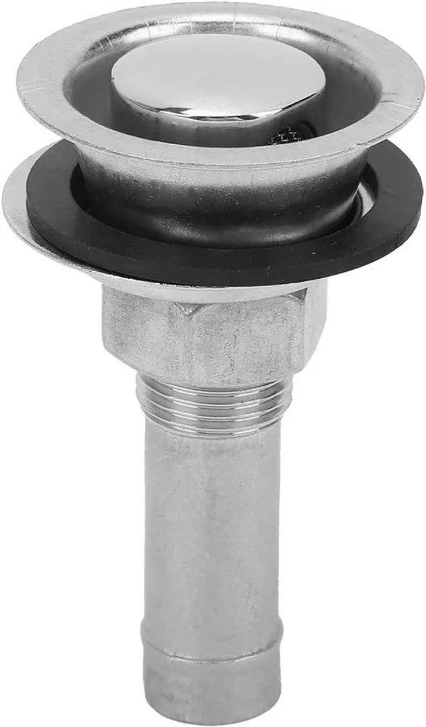 Vanne d'arrêt gaz marine encastrable inox brillant pour voilier 10mm