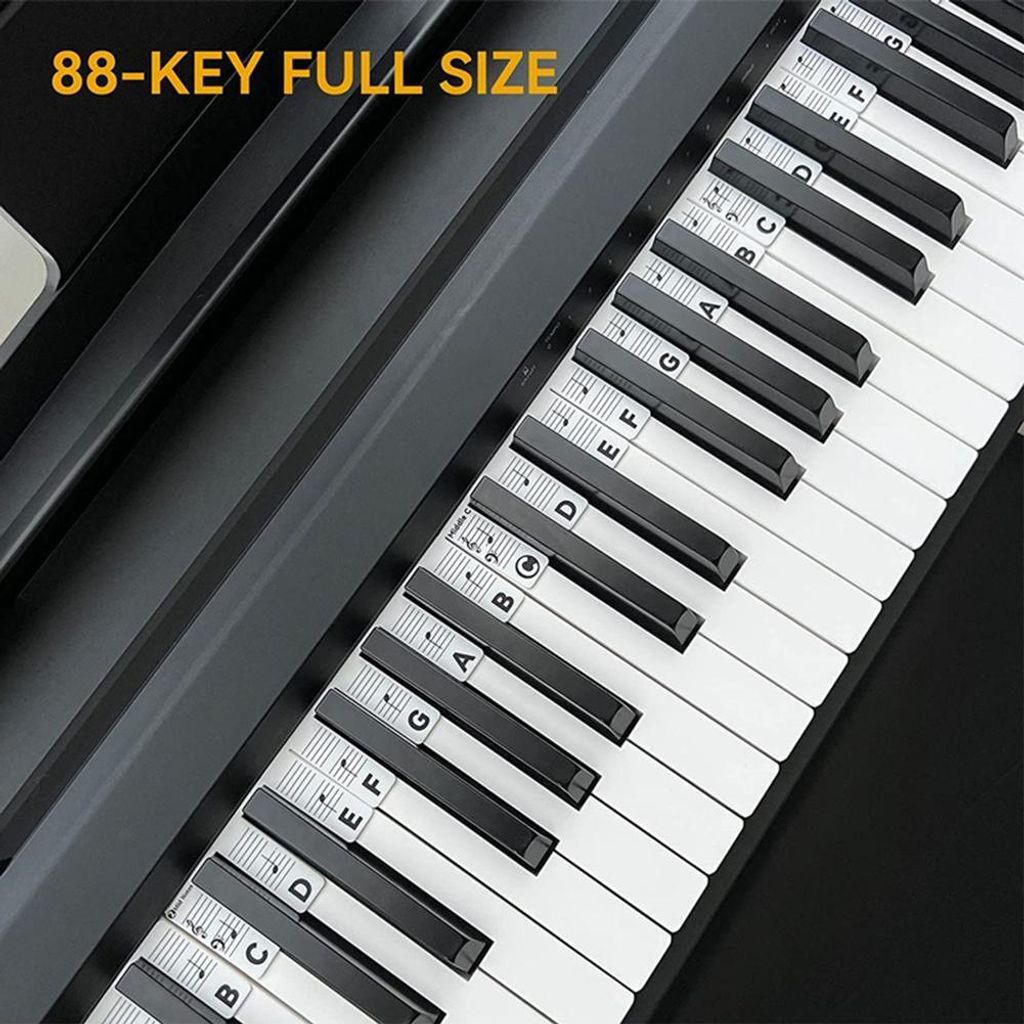 INF Zdejmowane etykiety na pianino i klawiaturę 88 klawiszy Zdjęcie produktu 3