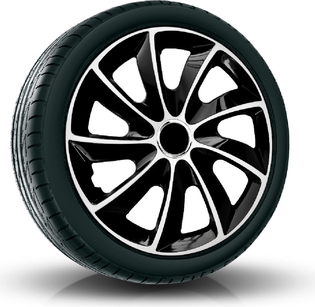 Radkappen Radzierblenden EINZELN (1Stück) 16 Zoll weiß/schwarz STIG Z458501