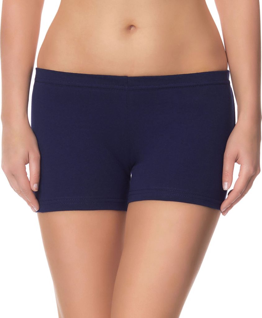 Ladeheid Damen Shorts Radlerhose Unterhose Hotpants Kurze Hose Boxershorts LAMA05, Dunkelblau14, L-XL (Herstellergröße: 40-42)