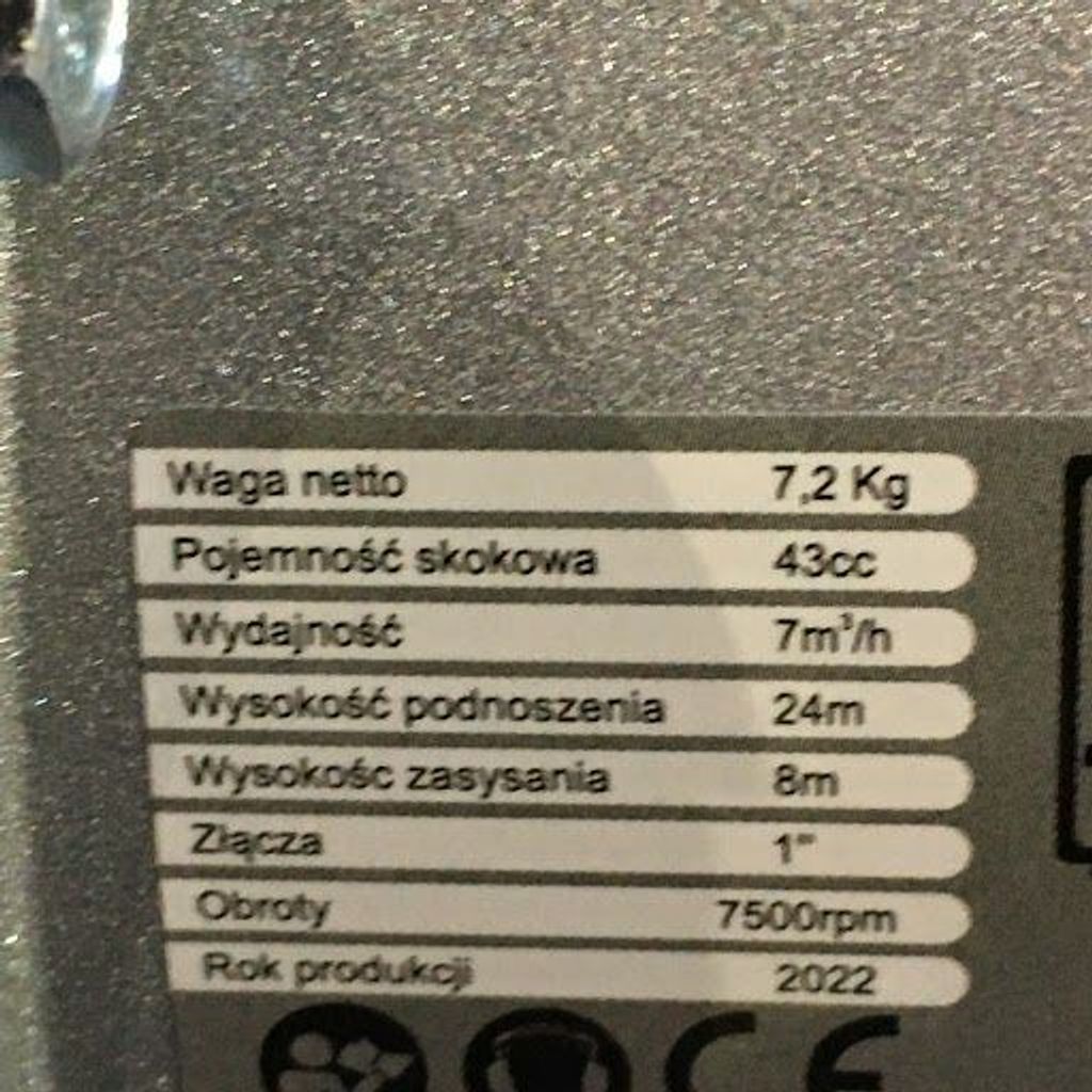Benzin Wasserpumpe 1''  5,2 PS Gartenpumpe 2-Takt Produktbild 13