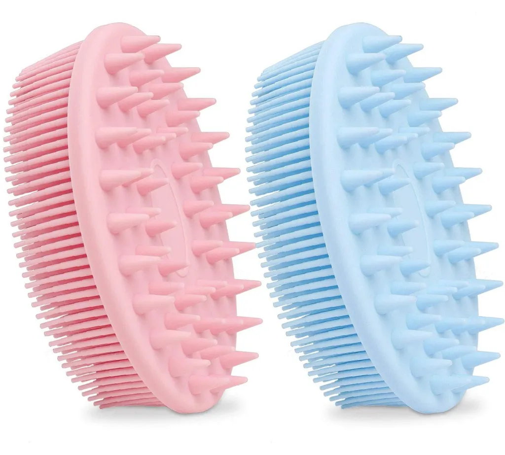 Brosse à shampoing et gommage corporel silicone pour un soin complet