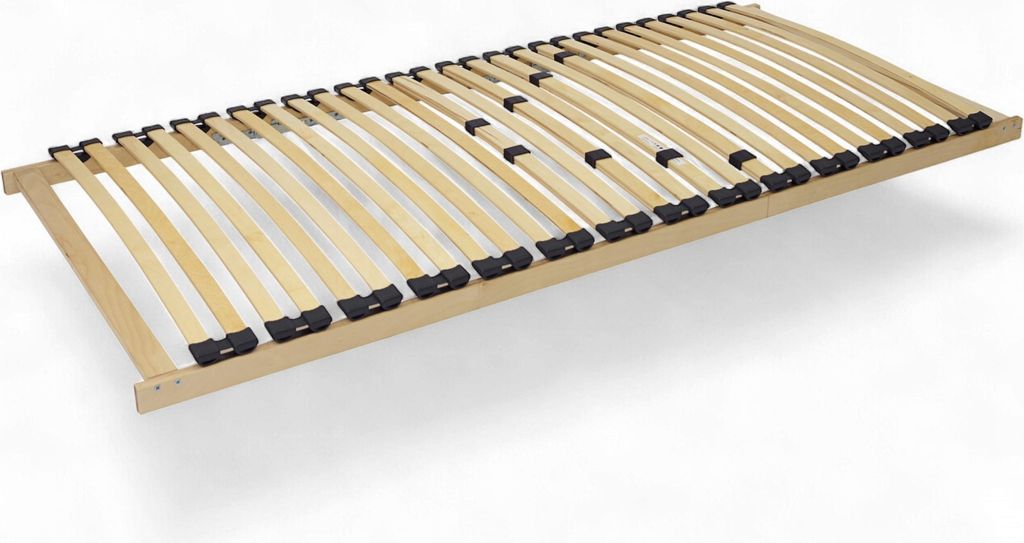 Lattenrost >Nova< in naturfarben-anthrazit, Holz - 200x100x7cm (LxBxH)