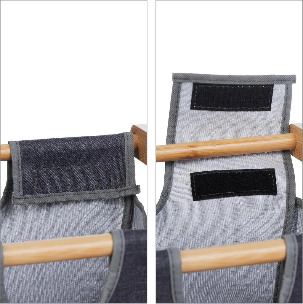 Meuble Buanderie Panier à Linge Double avec Tablette de Rangement Chic - 7