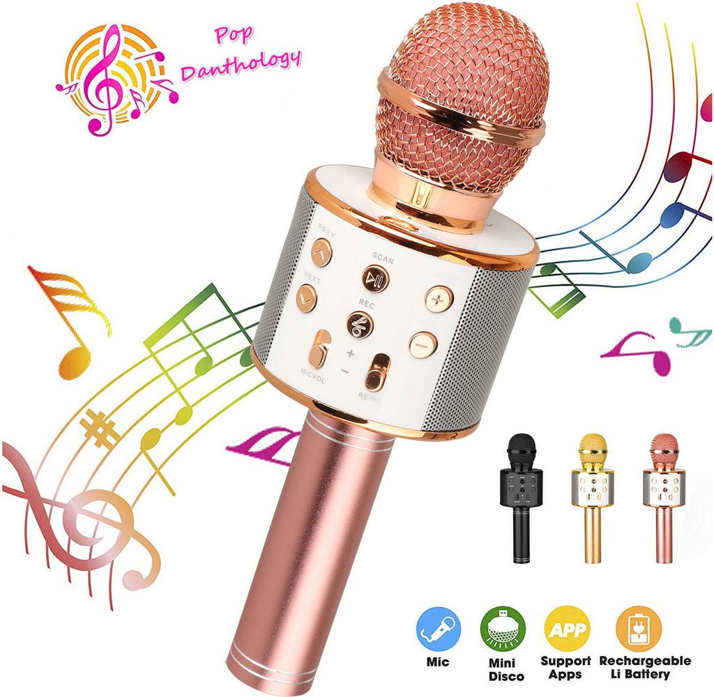Karaoke Mikrofon Kinder, Bluetooth Mikrofon Kinder Karaoke Produktbild