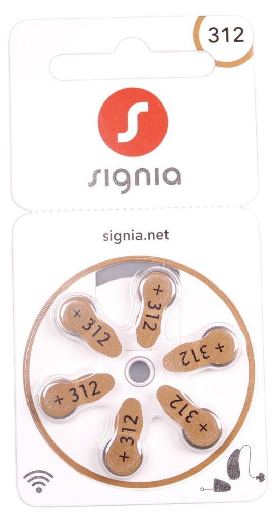 Signia Hörgeräte Batterien 312 - 90 Batterien