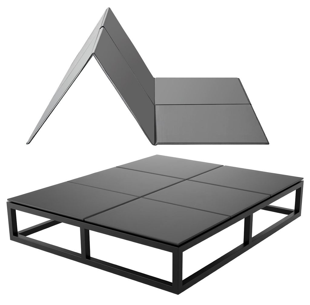 VEVOR Bunkie Board Full Size 192x138 cm, Faltbares Matratzenstützbrett mit Klettbändern, PP-Kern mit 600D Oxford-Gewebe, Anti-Durchhängen für M...