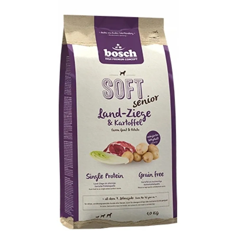 Cibo Semi-umido Bosch Soft Senior Capra Patate 1kg - Alta Qualità