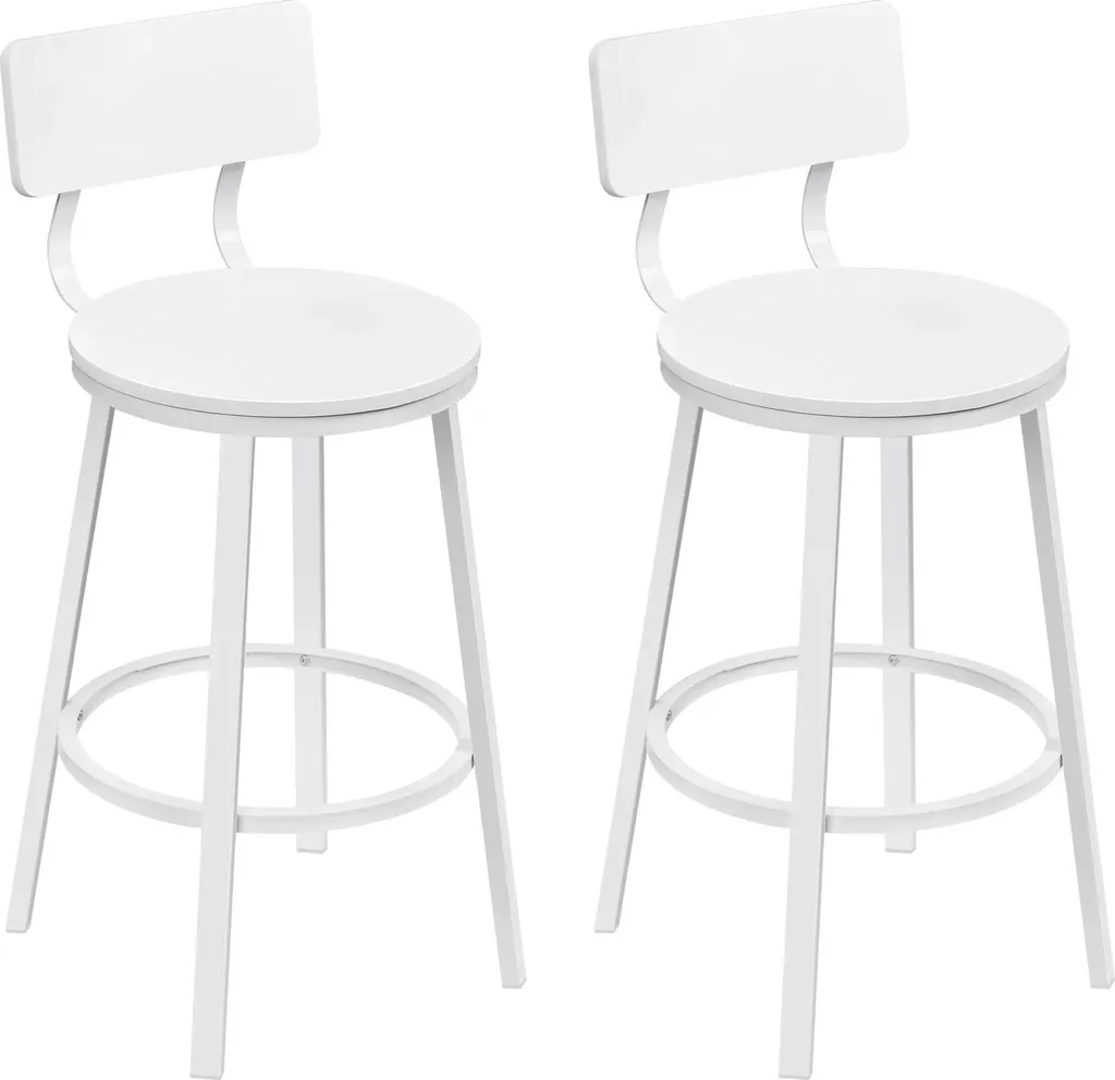 Tabouret de bar stable et robuste en bois de pin pour cuisine 89 cm