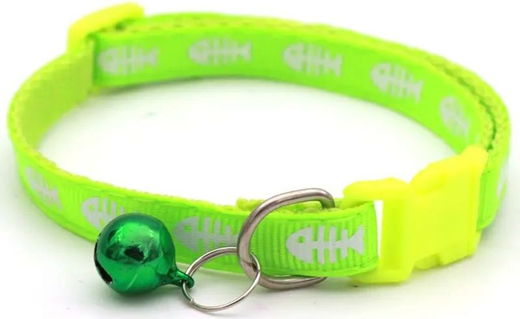 Halsband voor kittens/katten, visgraatmotief, 1x19-32cm, Productafbeelding 