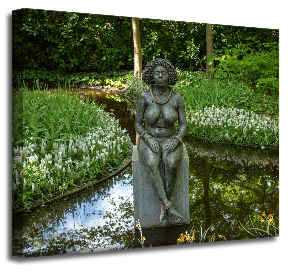 Leinwandgemälde Architektur Skulptur von Frauen 50x40