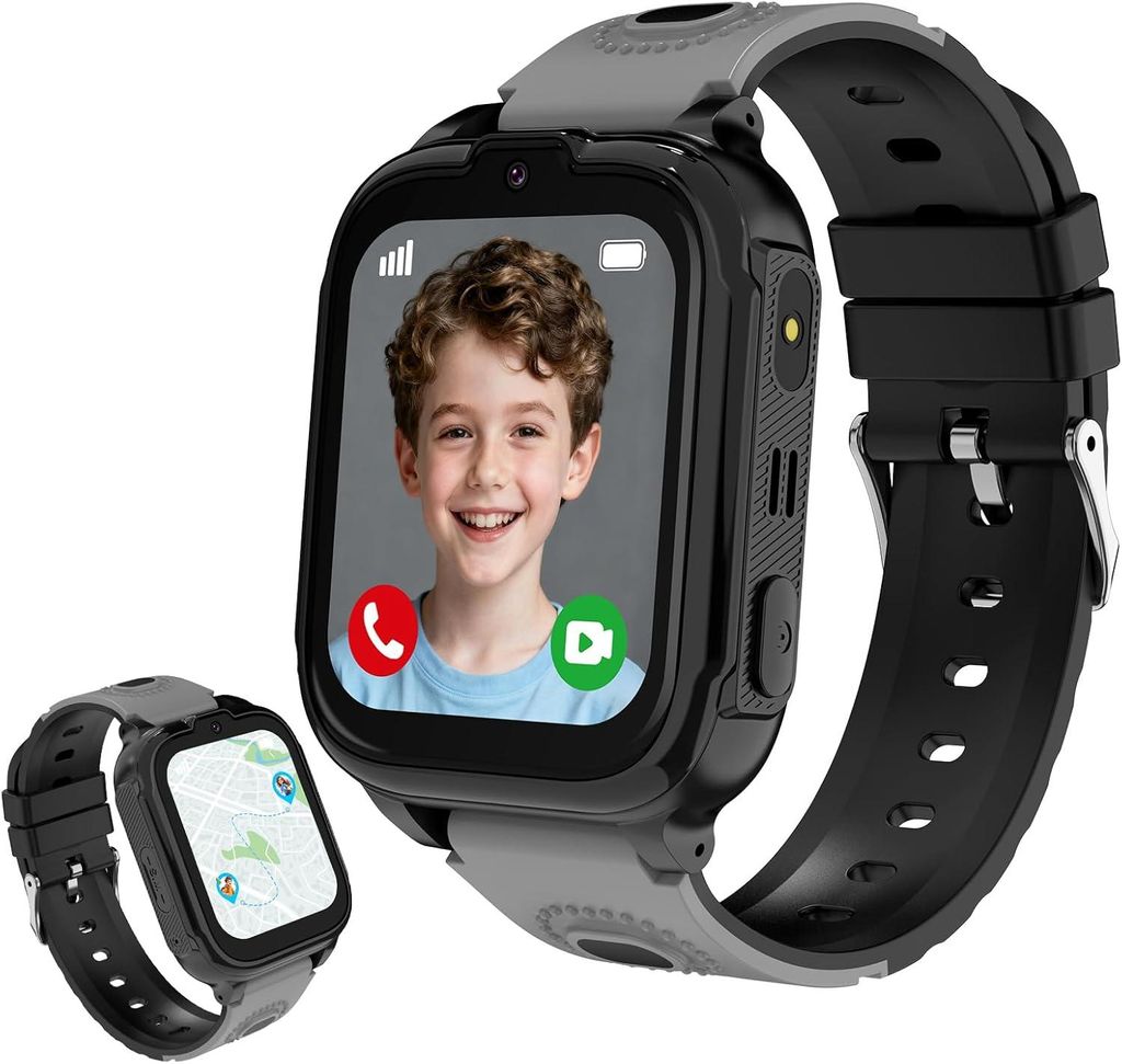 Kinder Smartwatch mit 4G, integriertem GPS, SOS-Notruf, Produktbild 