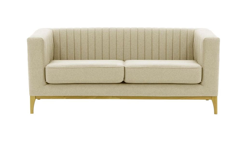 SLF24 - Zweisitzer-Sofa Slender Wood - Creme - Baku 15