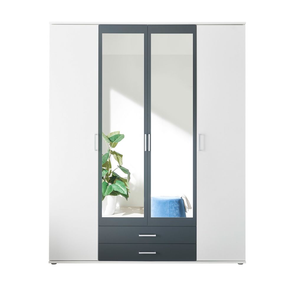 Schlafkontor Hanau Kleiderschrank + Spiegel Holzwerkstoff Produktbild 