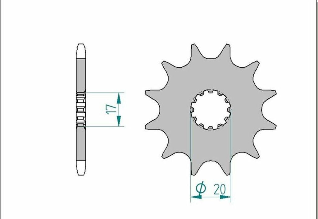 AFAM Stahl Standard Ritzel vorne - 520
