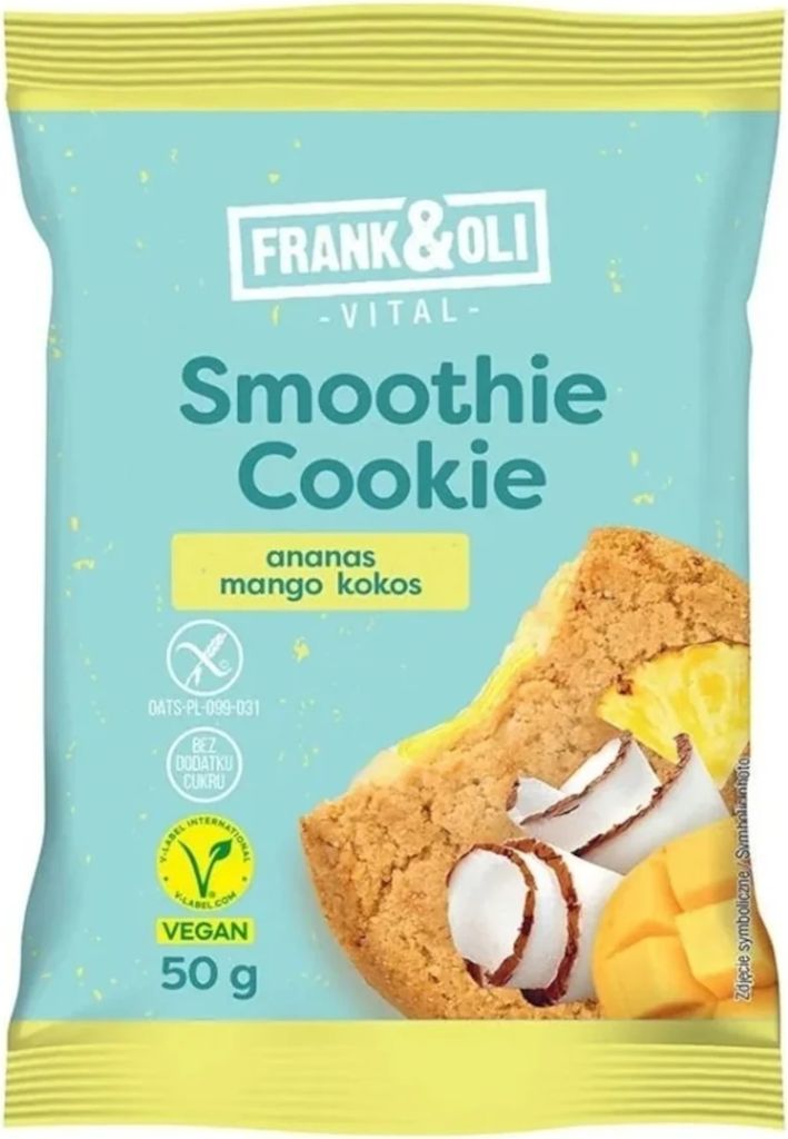 Glutenfreier Smoothie-Keks Ananas-Mango-Kokos Vegan Produktbild 