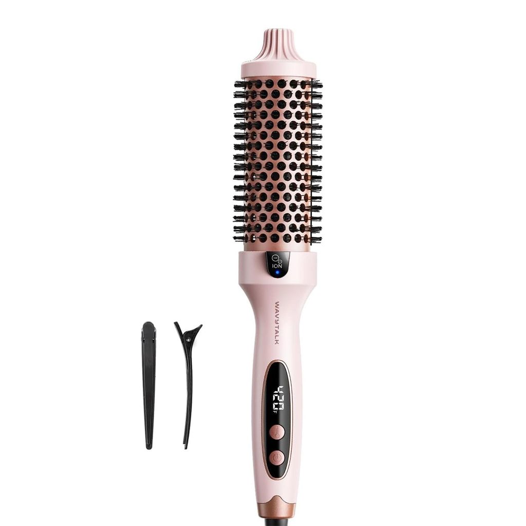 Wavytalk Blowout Boost für perfekte Locken - Ionische Lockenbürste - Thermal Brush - für natürliche Locken, Heiße Rundbürste für glatteres Haar