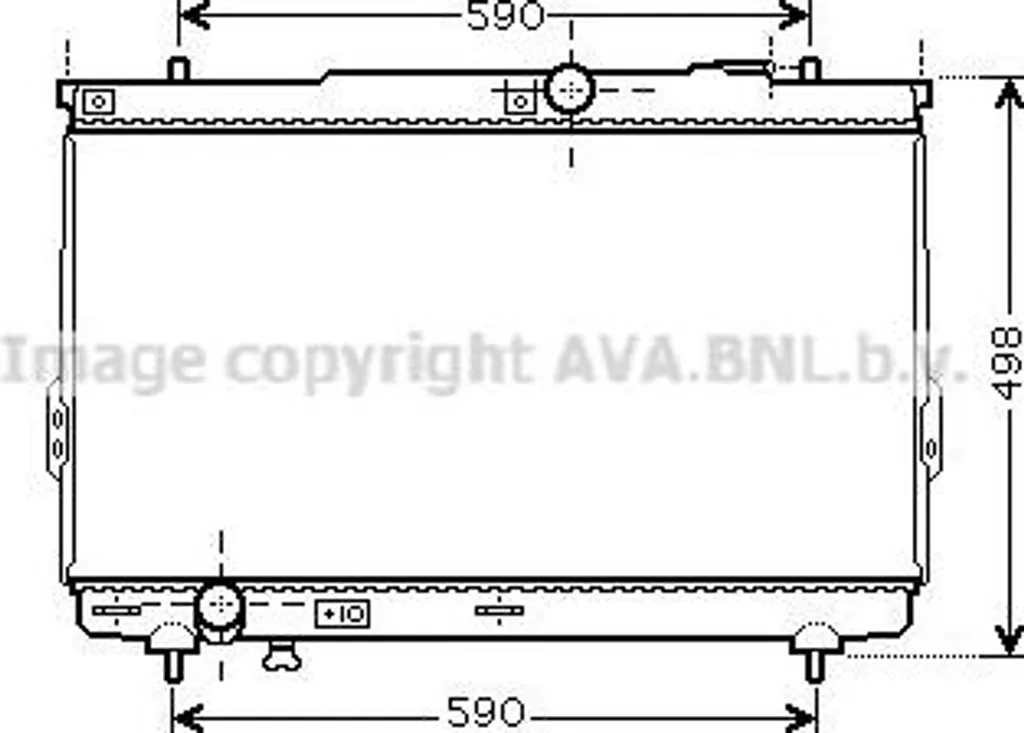 Radiateur moteur pour Hyundai Santa Fe AVA HY2111 remplacement standard