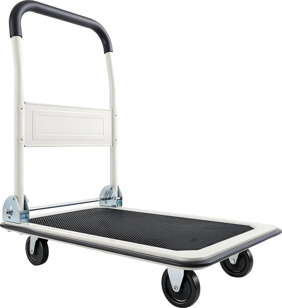 Chariot de transport pliable avec plateau antidérapant charge 150 kg