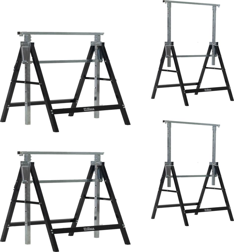 4 x Arbeitsbock 7-fach höhenverstellbar bis 800 kg Stahl Produktbild 