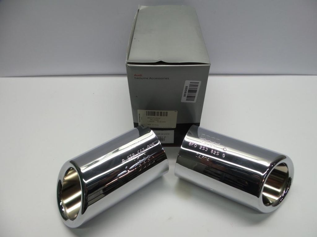 Original AUDI A4 A5 A6 Q5 Auspuffblende Chrom 6 Zylinder 8K0071761C