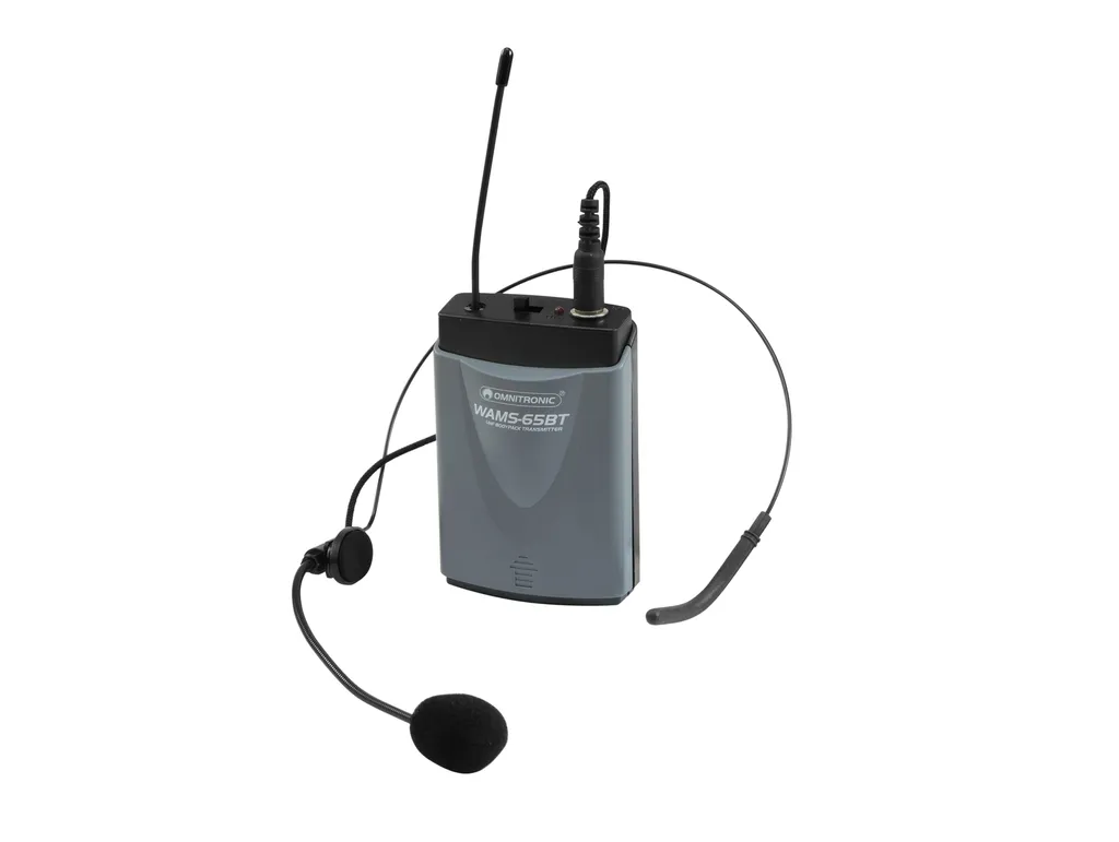 Omnitronic 13107005 Trasmettitore da Tasca Wireless UHF Professionale