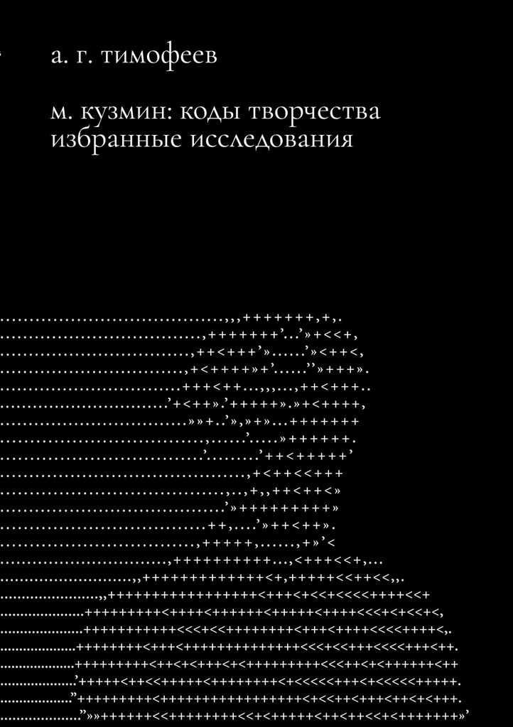 M. Kusmin. Izbrannye issledovaniia