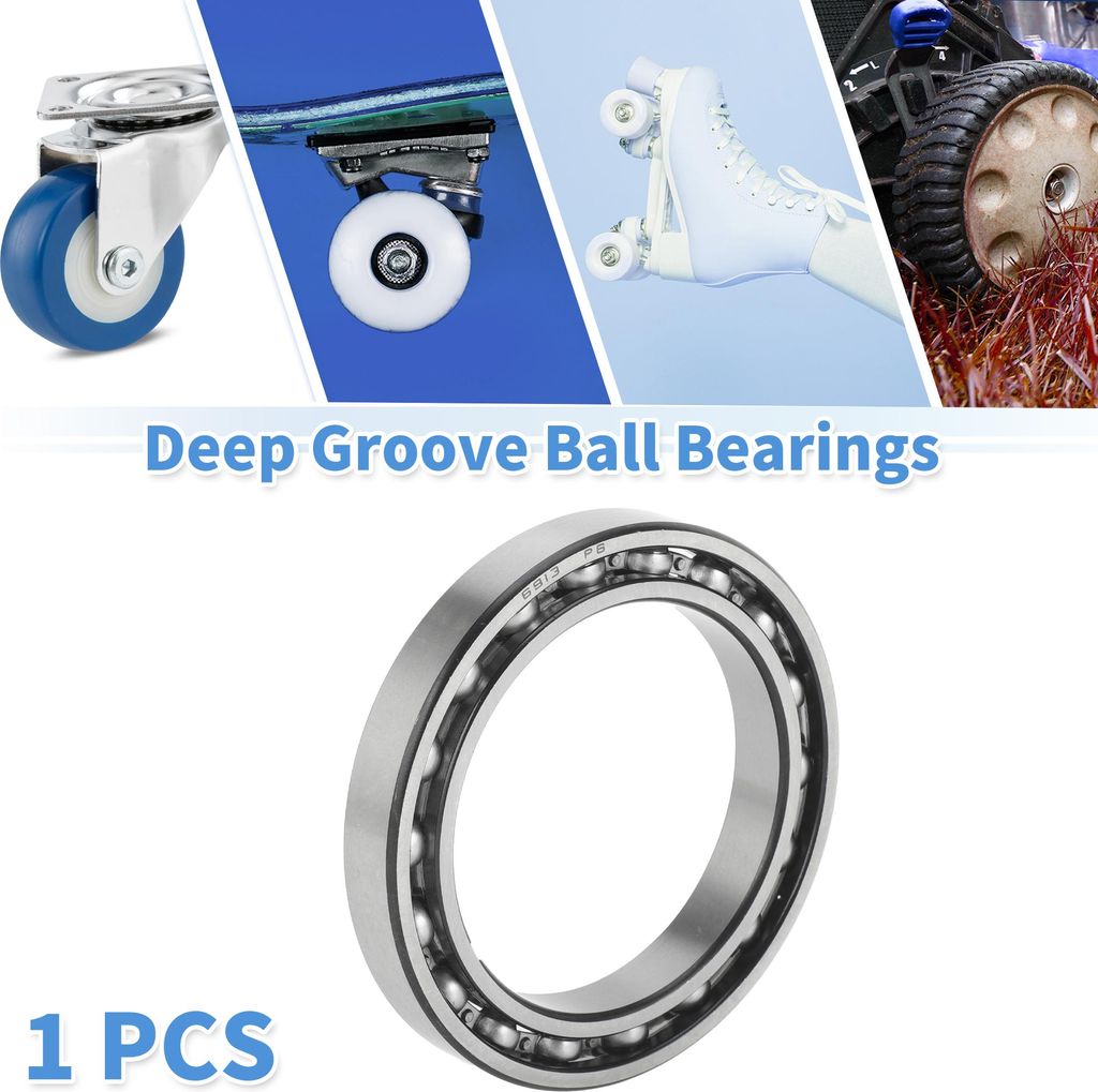 6913 Rillenkugellager P6 65x90x13mm Geschmierte Lager Offene Bauart Silberfarben für Scooter Skateboard-Räder